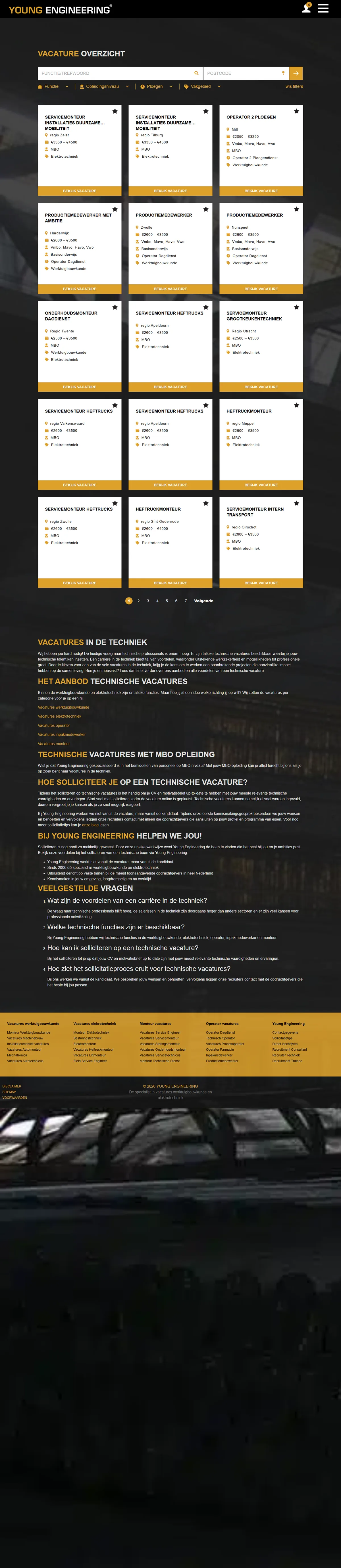 De website van YE